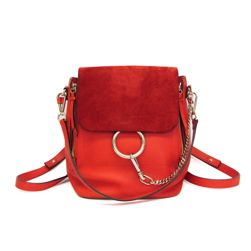Chloe Faye Leather and Suede Small